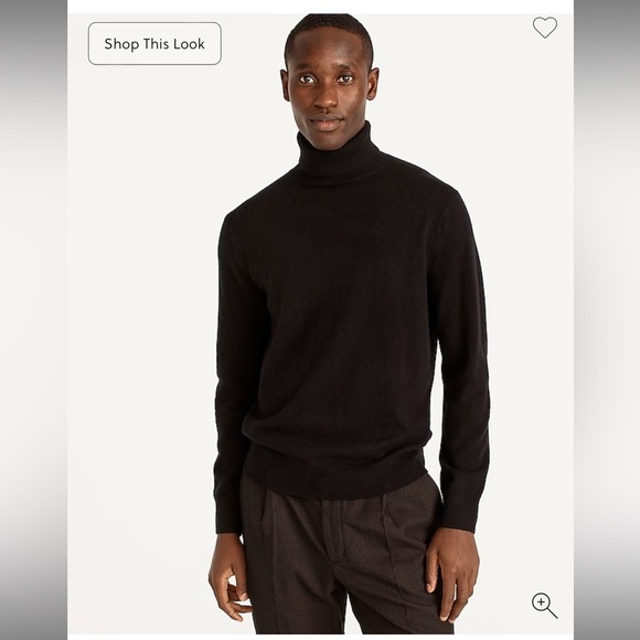 J. Crew Cashmere turtleneck sweater Medium Black NWT - Picture 1 of 7